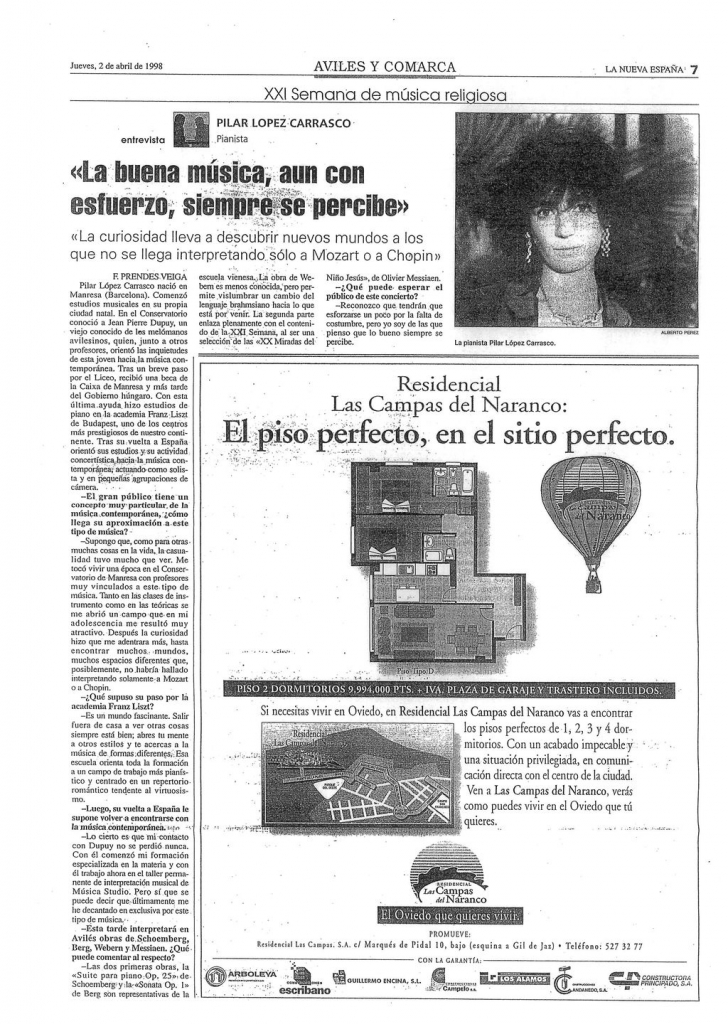 NUEVA ESPAÑA. Entrevista.2-4-98