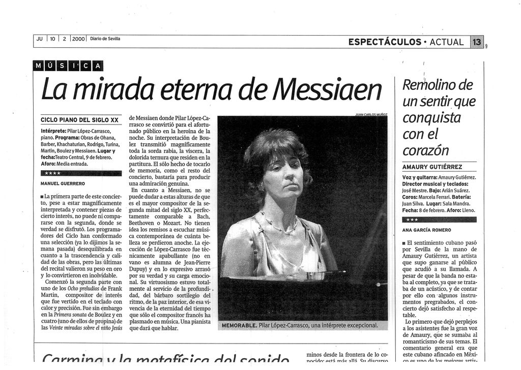 DIARIO DE SEVILLA. Manel Guerrero. 10-2-2000