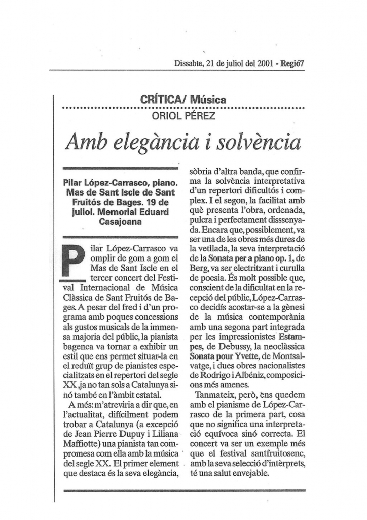 Regió 7. 21-7-2001
